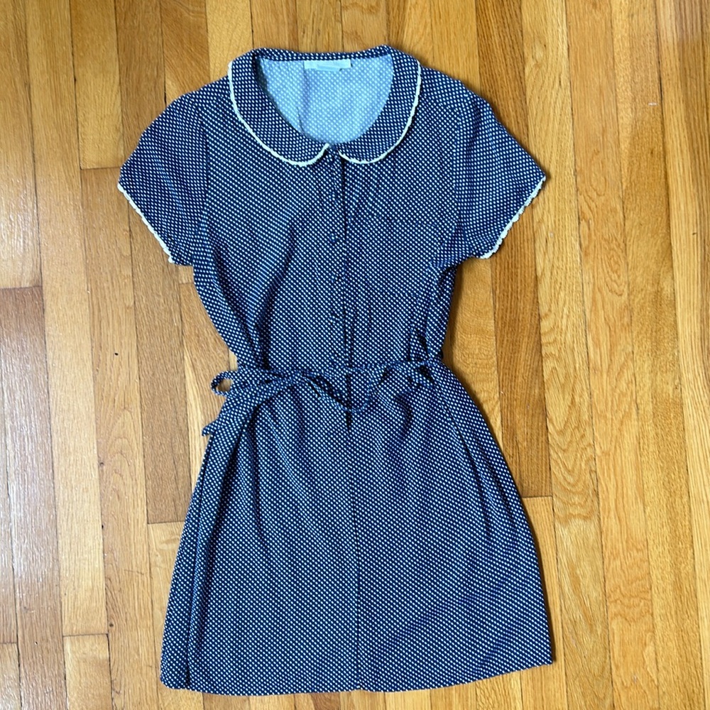 Urban Outfitters blue & white polka dot dress